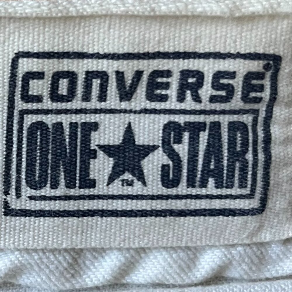 Converse One Star Low-Rise White Stretch Jeans - Picture 3 of 3